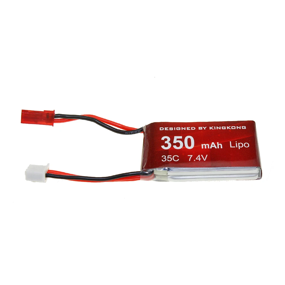 

kingkong 2S 350mAh 7.4V 35C Lipo Battery for Micro Fixed Wing Helicopter Four Axis 90GT 95GT 110GT