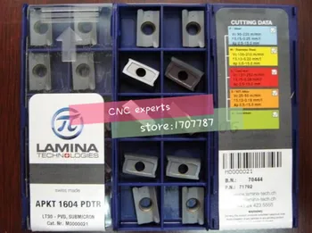 

APKT1604PDTR LT30, LAMINA orighinal CNC blade carbide insert LATHE TOOL 10pcs/lot,APKT 1604 PDTR LT30