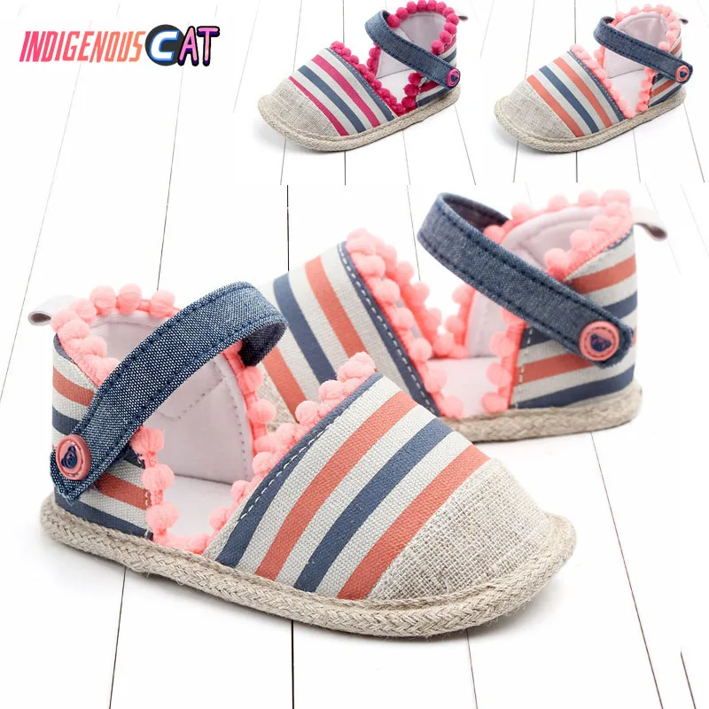 

Summer Baby Shoes Girl Boy Soft Cololrful Crib Shoes Anti-slip Baby Canvas Shoes Composite Sole for Kids To Wear First Walkers