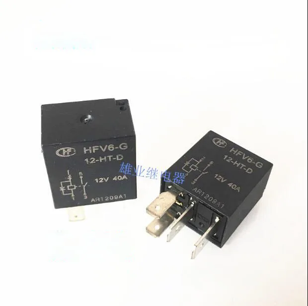 Автомобильное реле 12V HFV6-G 12-HT-D HFV6G12HTD DC12V 12VDC 40a 4pin | Обустройство дома