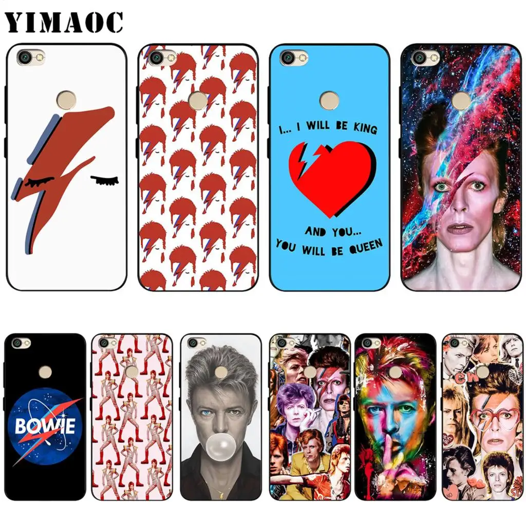 

YIMAOC David Bowie Art Silicone Case for Xiaomi Redmi Note 4 4x 4a 5 5a 6 8 Pro Prime Plus