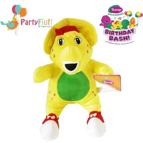1PCS 32CM SINGING BARNEY & FRIENDS BJ SOFT BEAR DOLL PLUSH KID BABY