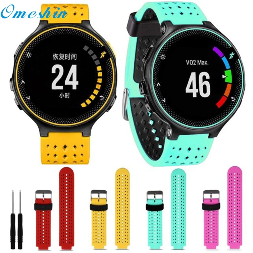 Ремешок для наручных часов OMESHIN сменный мягкий силиконовый ремешок Garmin Forerunner