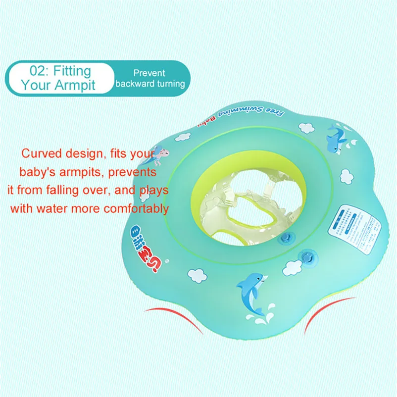 Kids Baby Inflatable Swimming rings summer cute Float Trainer Children Waist Pool Float Ring Pool water sports #4S04 (9)