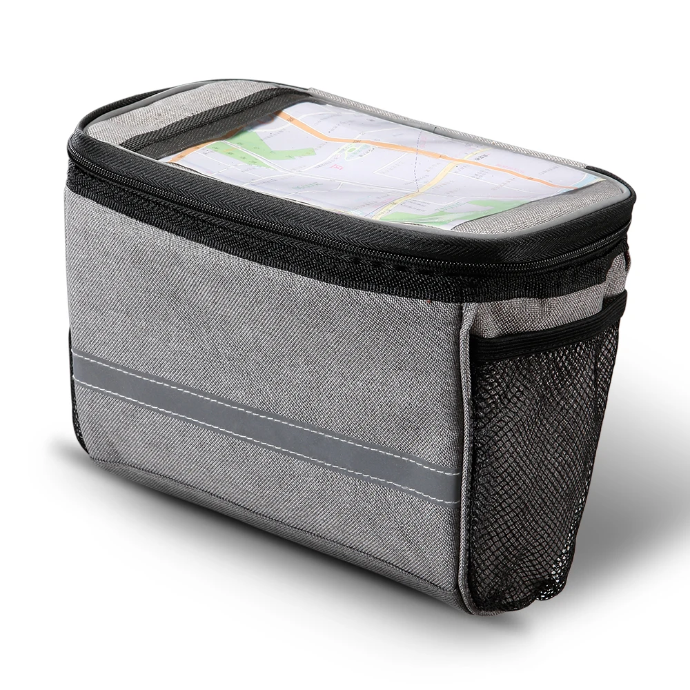 Bike Front Bag Bicycle Cycling Phone Holder Bag Bike Front Pannier MTB Road  Bike Handlebar Bag Bike Cooler Bag