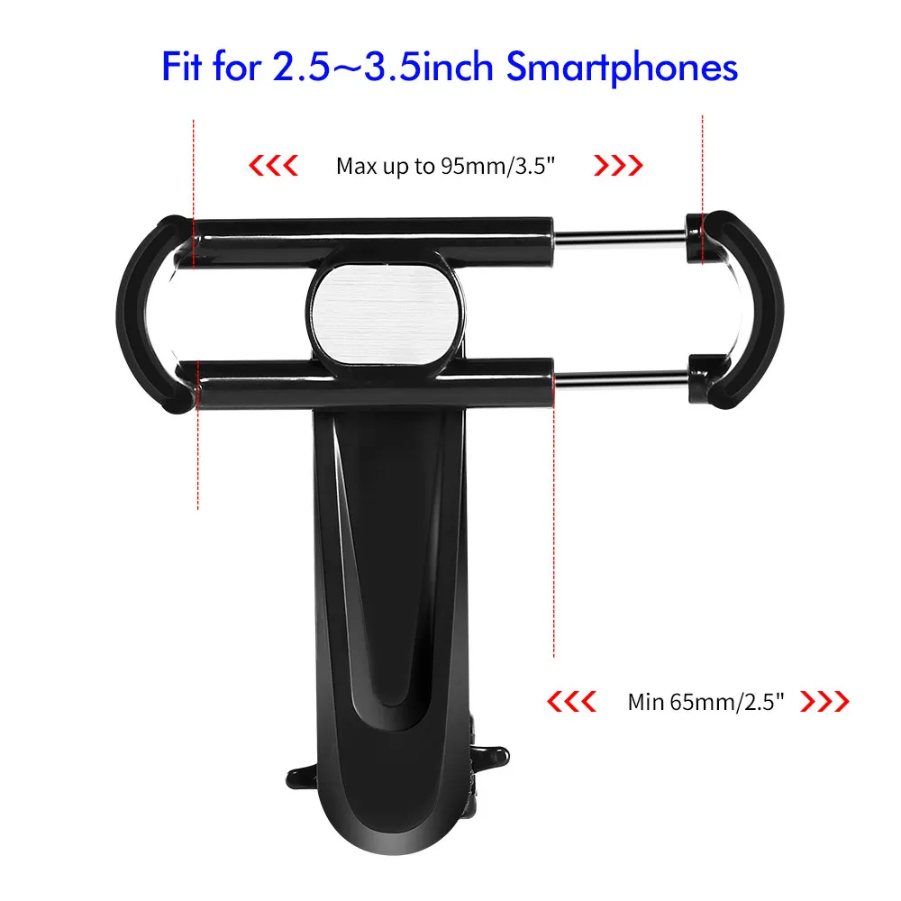 KISSCASE Универсальный Автомобильный держатель для телефона для iPhone 7 X XS Air Vent Mount Outlet длинный сужающийся кронштейн Регулируемая металлическая стоячая подставка автомобиль