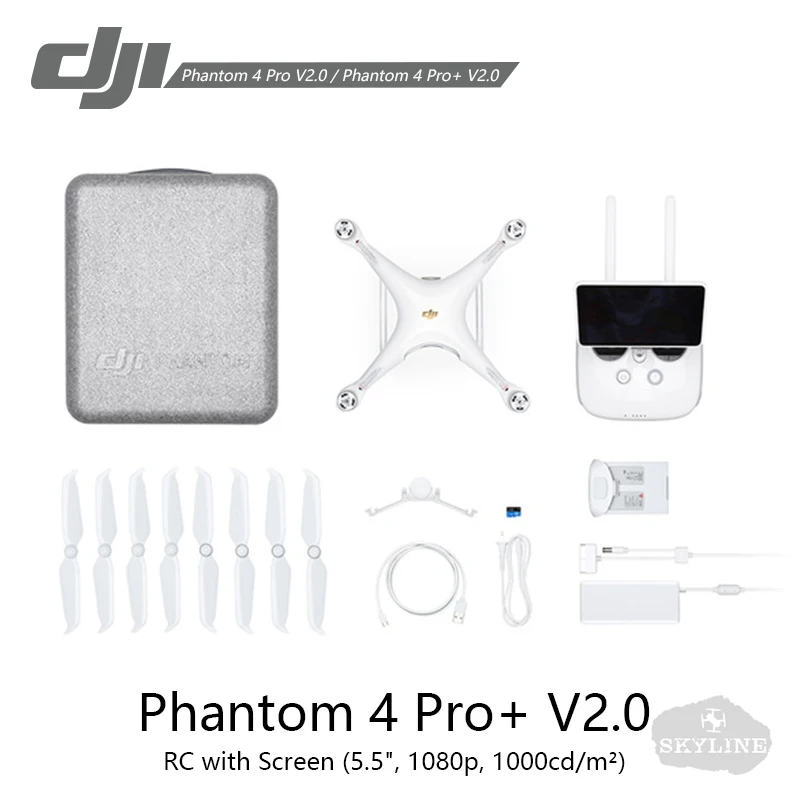 DJI Phantom 4 Pro V2.0/плюс V2.0, DJI очки RE с 4 K HD Камера 1-дюймовый 20MP 30 минут время полета CMOS 5 направлении препятствие Sens - Цвет: Phantom 4P Plus V2.0