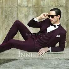 /настроить высококачественные для жениха костюм свадебное платье Весна Осень культивировать мораль бизнес смокинг 3 шт для мужчин