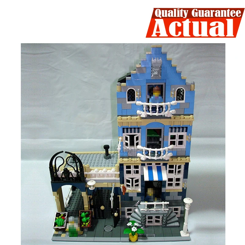 

15007 1275pcs Lepin Creator Factory City Street European Market Building Blocks Bricks children toys figures brinquedos 10190