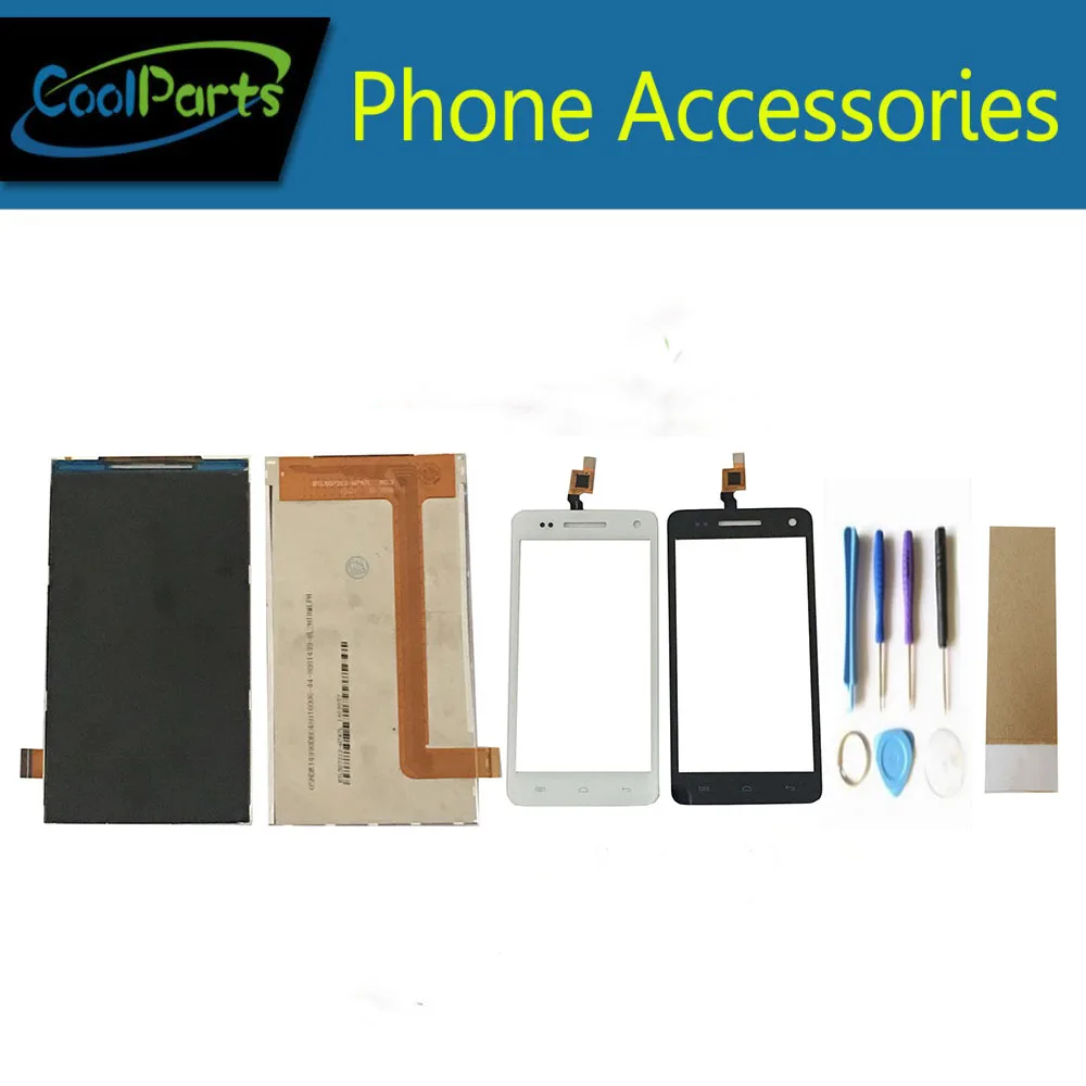 

1PC/Lot High Quality For Explay Fresh LCD Display Screen+ Touch Screen Digitizer With Tool&Tape Replacement Part