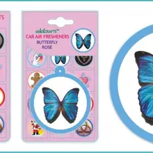 Через fedex или DHL, оптовые бумажные освежители воздуха, OEM, рекламные изделия Бумажные освежители воздуха автомобиля