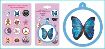 

Free Shipping Via Fedex or DHL , Wholesale Paper Air Freshener ,OEM,promotional item paper air freshener car