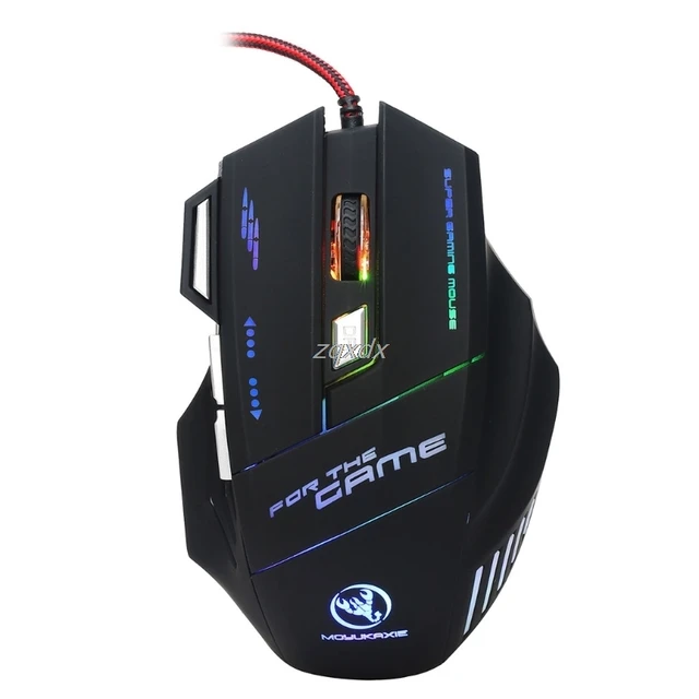 Best Price Professional Gaming Mice Wired Gaming Mouse 7 Button 5500 DPI LED Optical USB Computer for PC Laptop DPI Adjustable Gaming Mice