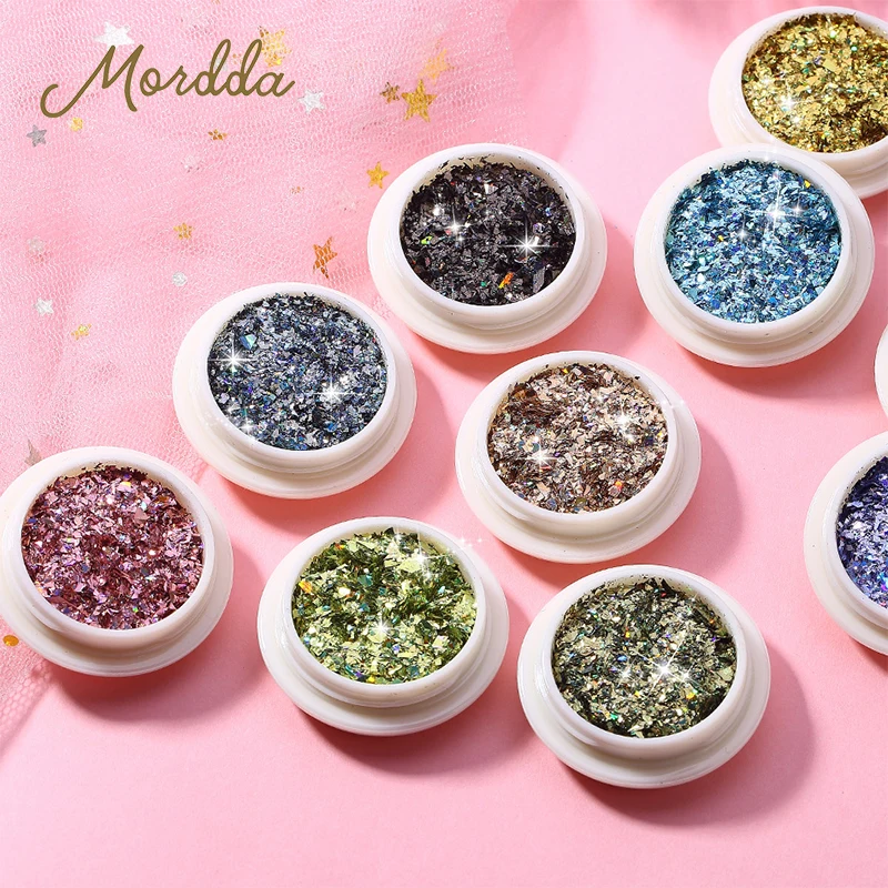 

MORDDA 1Box Nail Art Decorations For Nail Design Paillette Nail Sticker For Manicure 3D Nails Accessories Decor Sticker Supplies