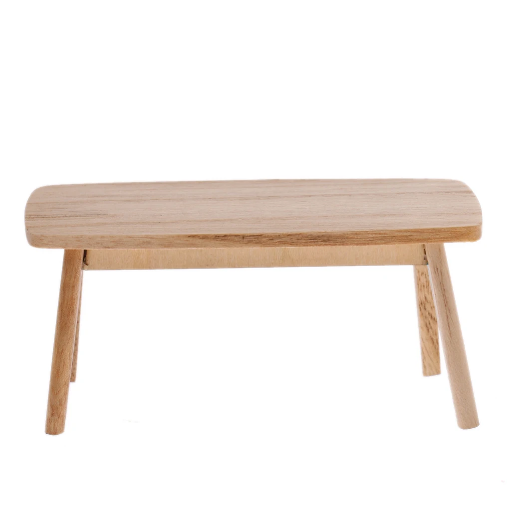 مصغرة خشبية نهاية الجدول الأثاث ل 1:12 دمية مصغرة الديكور