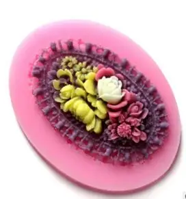 

The new silicone baking mold cake mold fondant tool Lace food-grade liquid silicone mold chocolate molds environmental