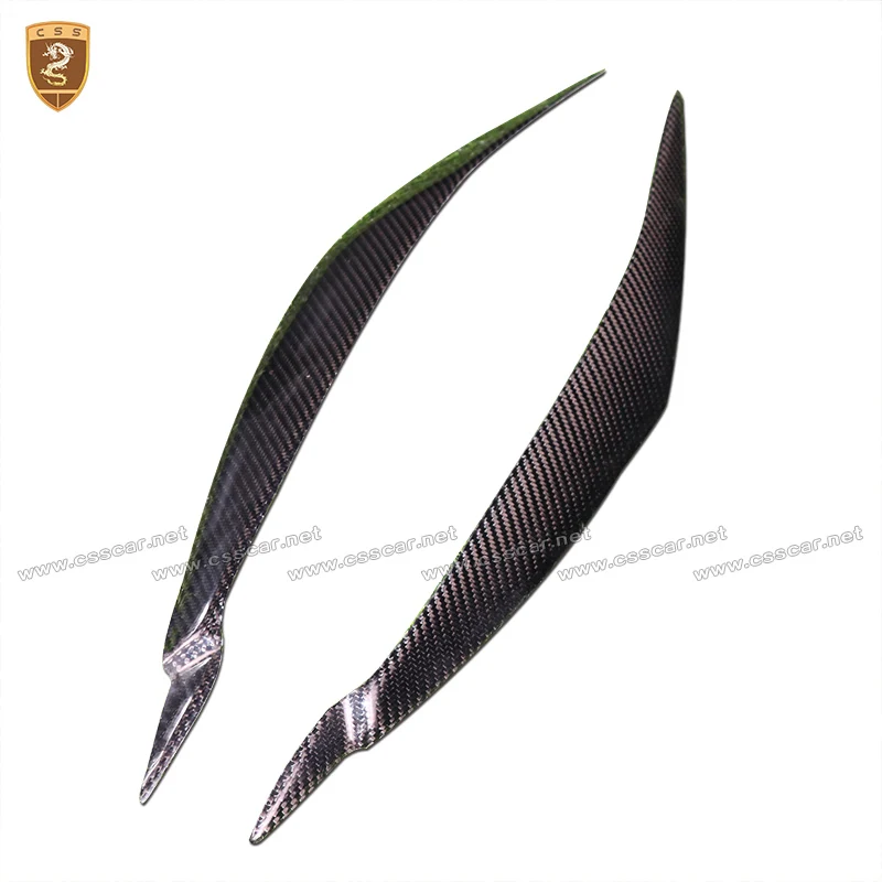 

E71 X6 Real Carbon Fiber Front Headlight Cover Eyelid Eyebrow For BMW X Series X6 E71 2008 2009 2010 2011 2012 2013 Car Styling
