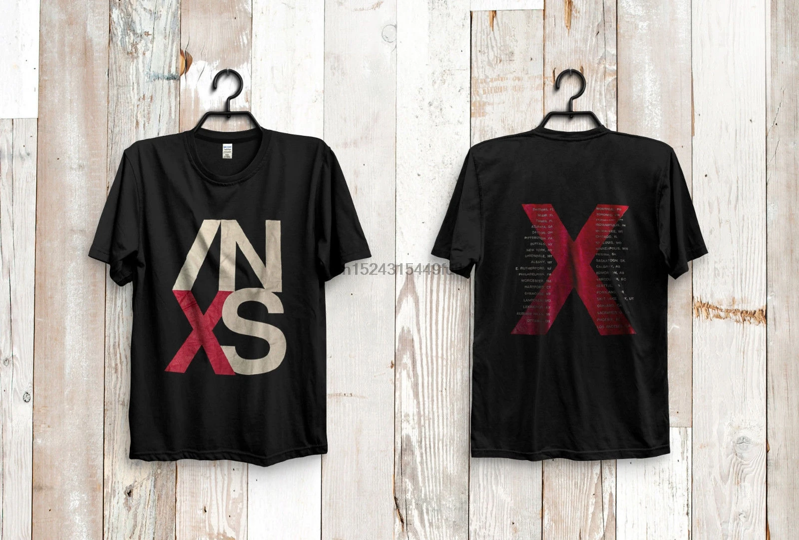 Винтажная Футболка INXS 1990 X USA Rock Concert Tour Rare С перепечаткой размер США S до 2XL |