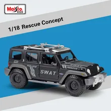 Maisto 1:18 Jeep спасения Concept(SWAT) полицейский внедорожник автомобилей литья под давлением модели автомобиля игрушки Детский подарок на день рождения Оригинальная коробка