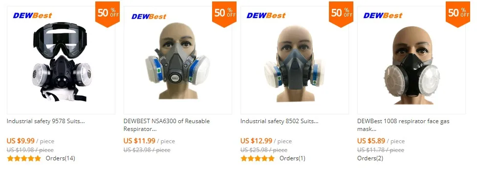 Промышленная безопасность, 6200, костюмы, респиратор, противогаз, химическая маска, спрей, химическая пыль, фильтр, дышащие маски, краска, пыль, половина, противогаз