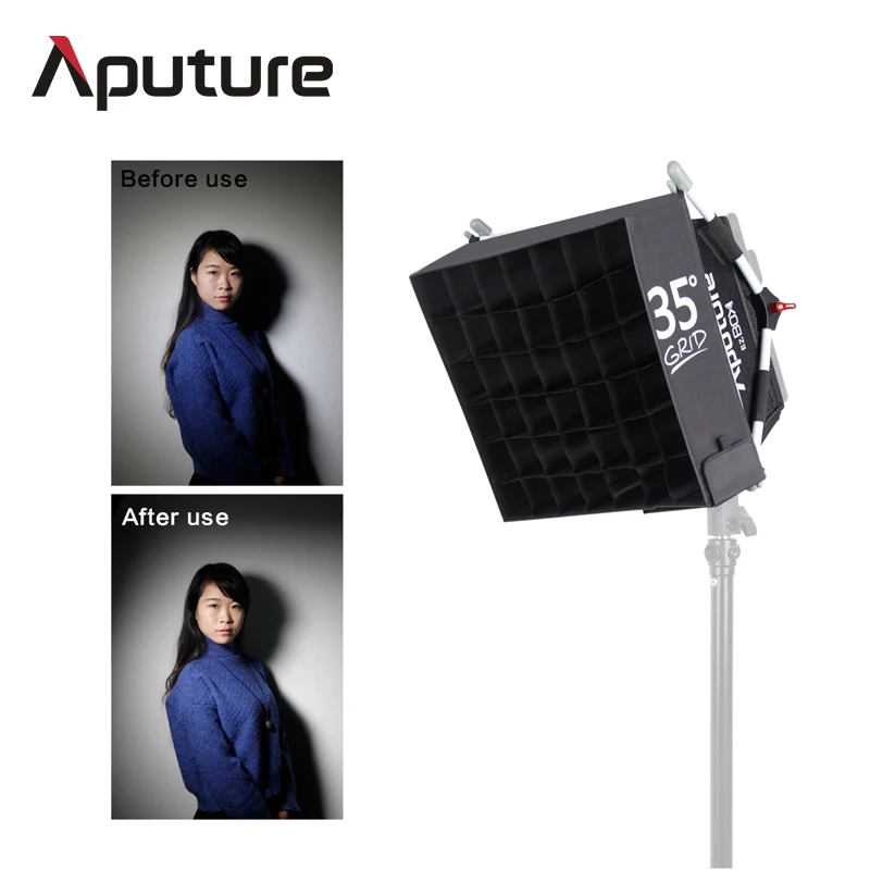 

2016 New Arrival Aputure Diffuser Softbox with Grid Aputures Easy Box+ Diffuser Kit for 672 528 light