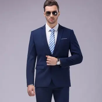 

2019 Custom Slim Fit Men Suit 3Pcs Notched Lapel Blazer Mens Wedding Suits Groomsmen Best Man Tuxedo Formal costume homme Blazer