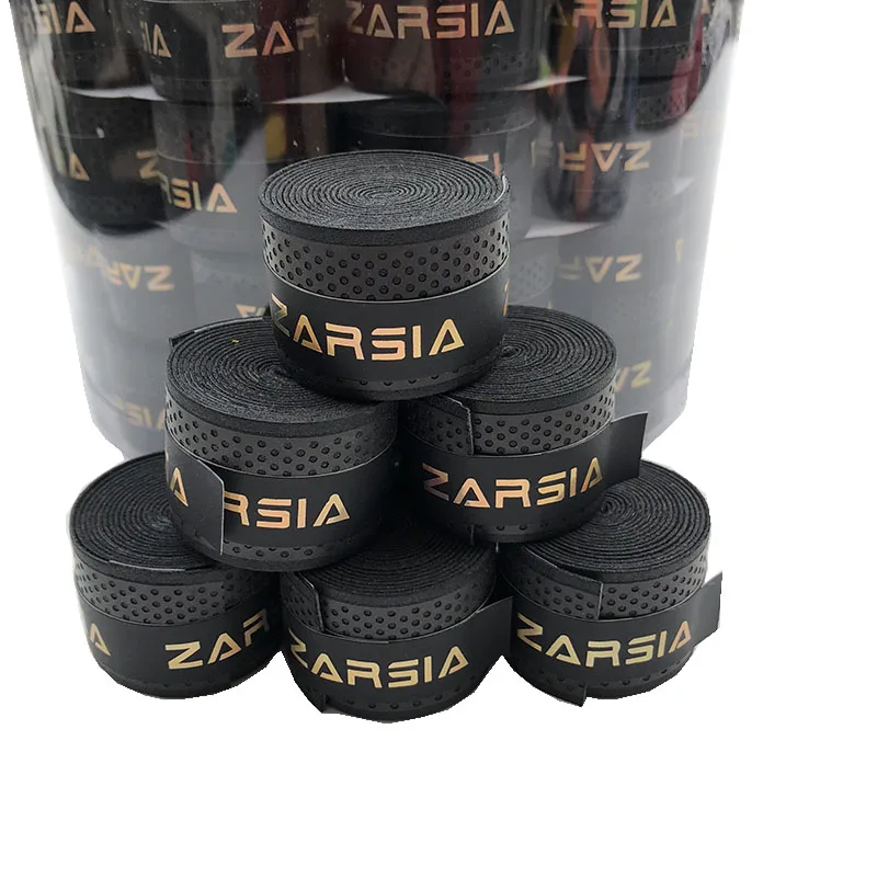 

10pcs ZARSIA Free shipping Tennis Racket Grip Anti-skid Sweat embossed Badminton Grips Racquet dry feel dot Overgrips