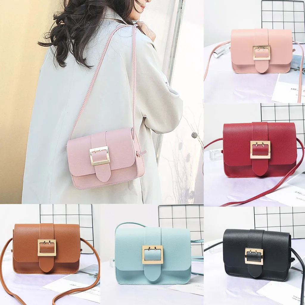 

sac a main femme de marque luxe cuir Fashion Lady Shoulders Small Letter Purse Mobile Phone Messenger Bag Si17
