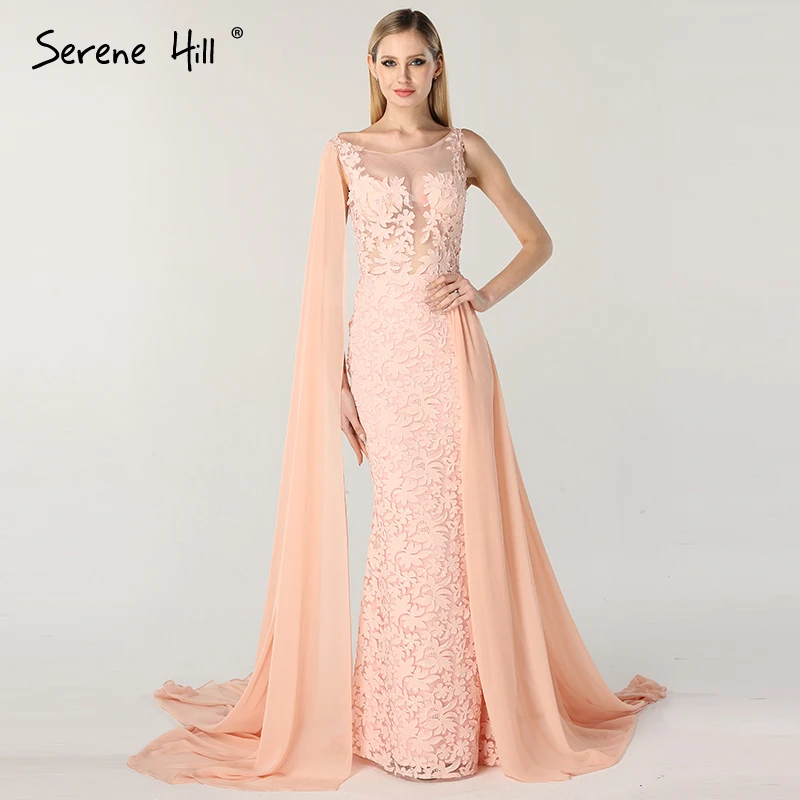 

Newest Design Red Sleeveless Sexy Evening Dresses 2019 Fashion Beading Mermaid Lace Formal Evening Gowns Serene Hill BLA6603