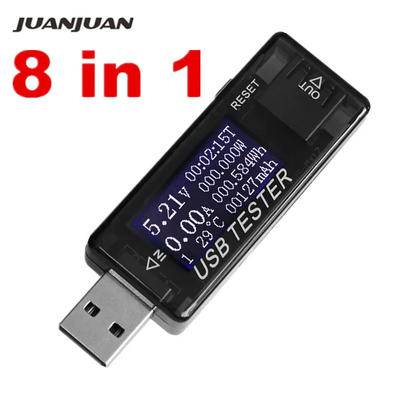 8 в 1 тестер напряжения QC2.0 3 0 4 30 электрической мощности USB измеритель тока монитор