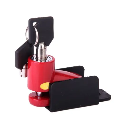 TOYL Motorcycle Disc Brakes Rotor Lock Security Bicycle Lock - Red photo