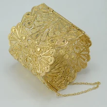 De lujo Del Brazalete de Las Mujeres, chapado en oro grande brazalete de novia joyería de la boda árabe/oriente medio/áfrica/indio/ethiopian/kedis #000711