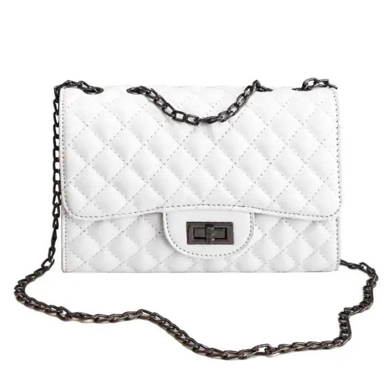 

Women Designer Wallet Shoulder Handbags Lattice Print Leather Chain Crossbody Messenger Bag Mini Small Square Pack Shoulder Bag