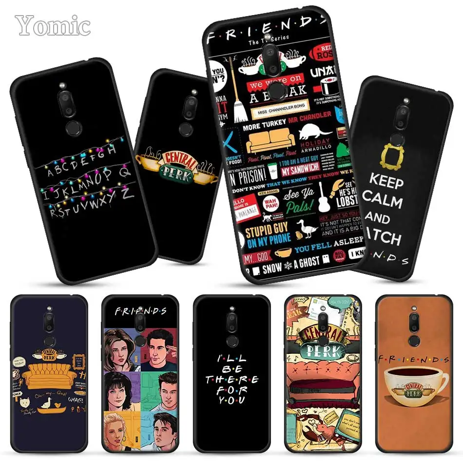 

Friends TV Show Series Sitcom Black Case for Meizu M6T 16Xs 16S 16th 16X 16 Full Protective Back Cases Silicone Phone Case Cover