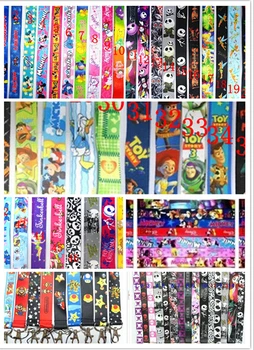 

Free Shipping DHL Lot 500pcs Popular cartoon Mix Neck Lanyard Mobile cell phone neck straps charms