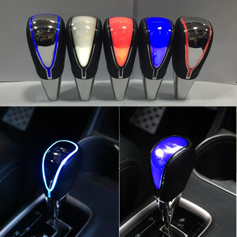 A&P CAR SHIFT KNOB 1 SET TOUCH MOTION ACTIVATED WHITE LED LIGHT