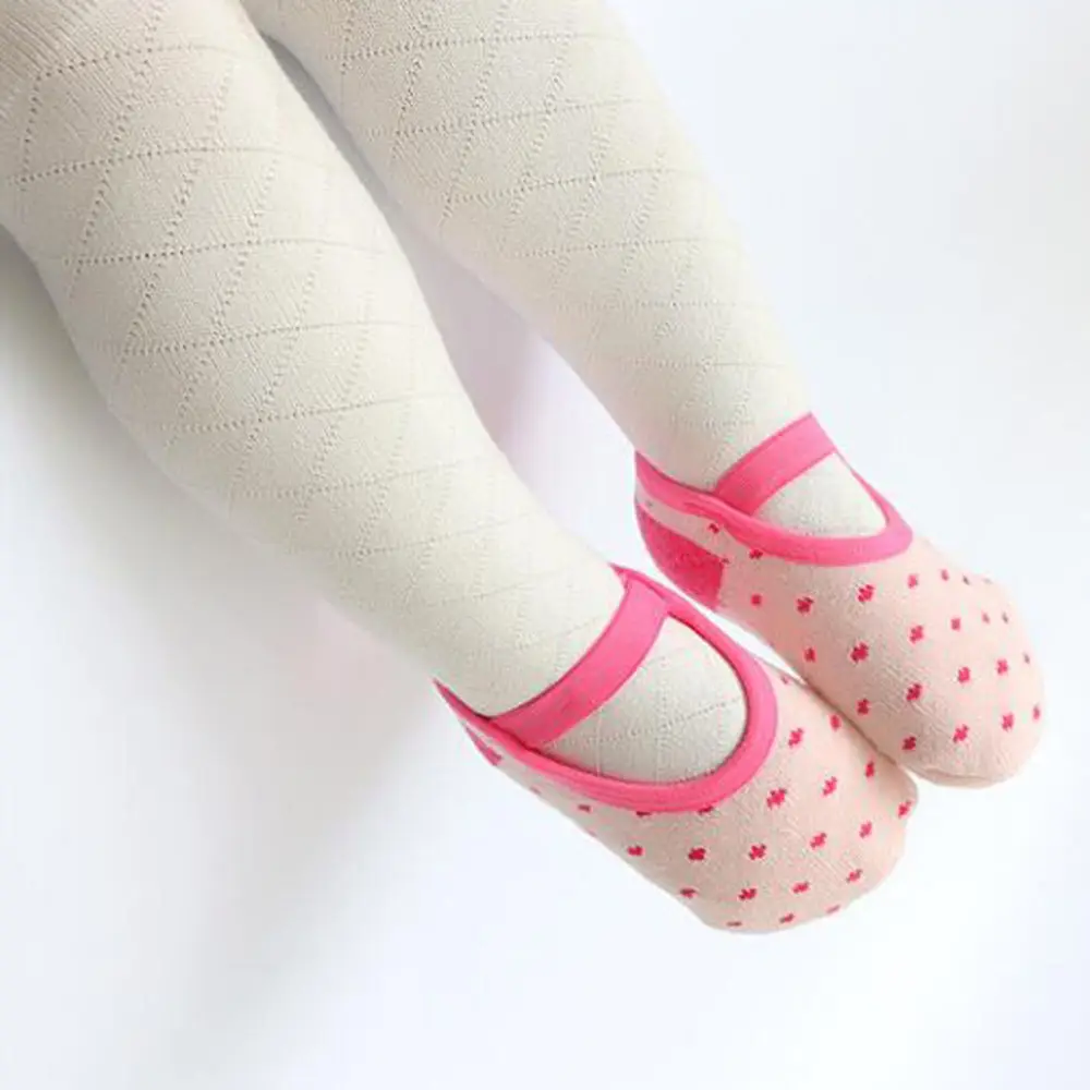 Носки для новорожденных весна-осень, нескользящие носки-тапочки для детей 6-36 месяцев, милые хлопковые носки для маленьких мальчиков и девочек - Цвет: Rose