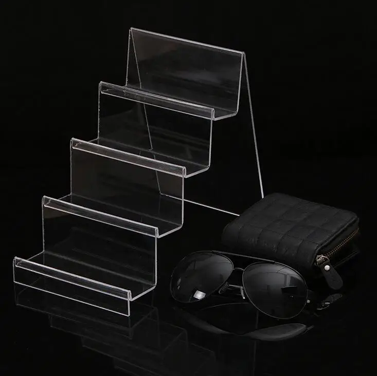Прозрачный акриловый дисплей полка мобильный кошелек очки стойки многослойный мобильный телефон ювелирные изделия дисплей брелок стенд