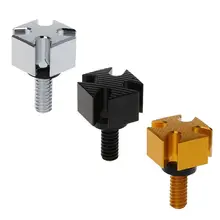 Tornillo cruzado para asiento de motocicleta, PERNO DE 1/4 pulgadas para Harley Davidson Sportster Softail Dyna, Glide ancho, Roadking, Streetbob, Street Bob