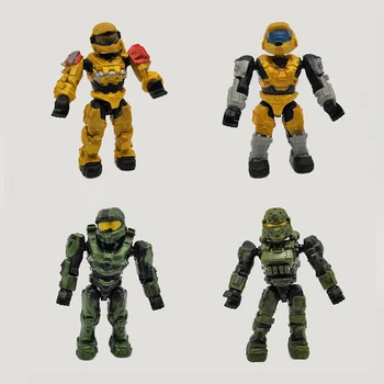

1-10PCS 5CM Halo Wars Warriors Monsters Humans Spartans Games Covenants Guns Soldiers Building Blocks Bricks Toy