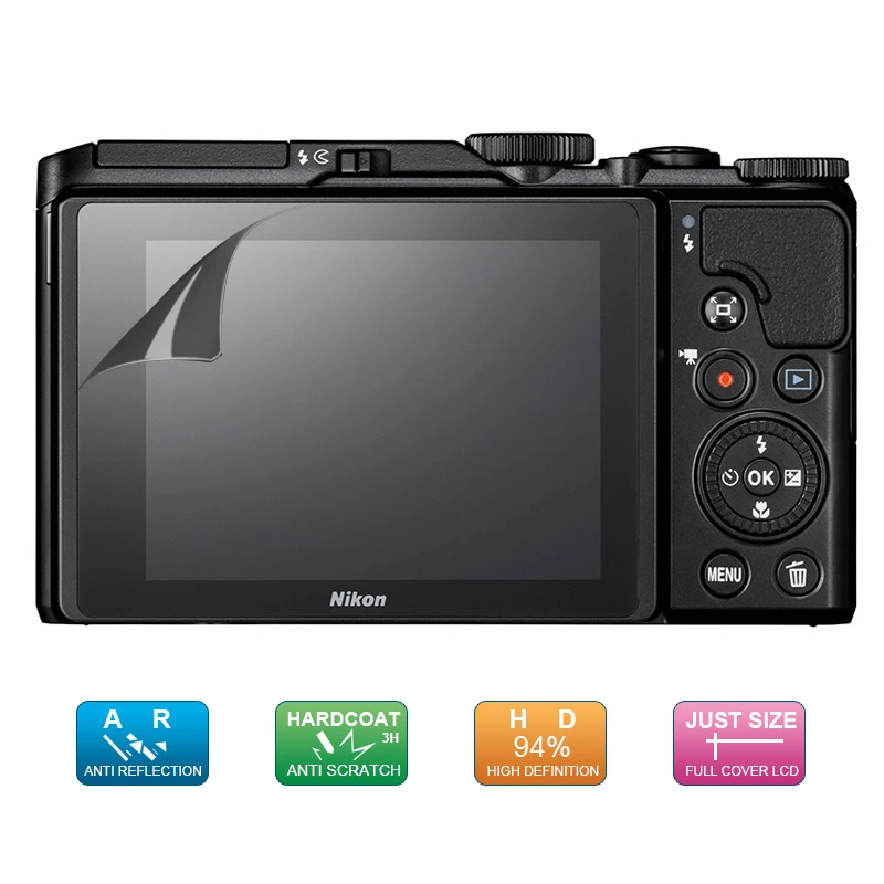 

(6pcs, 3pack) LCD Guard Film Screen Display Protector for Nikon Coolpix A1000 A900 P1000 B500 A300 A100 A10 S3700 S2900 S3600
