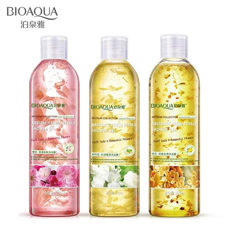 BIOAQUA Brand 250ml Flower Petals Body Wash Shower Gel Perfume