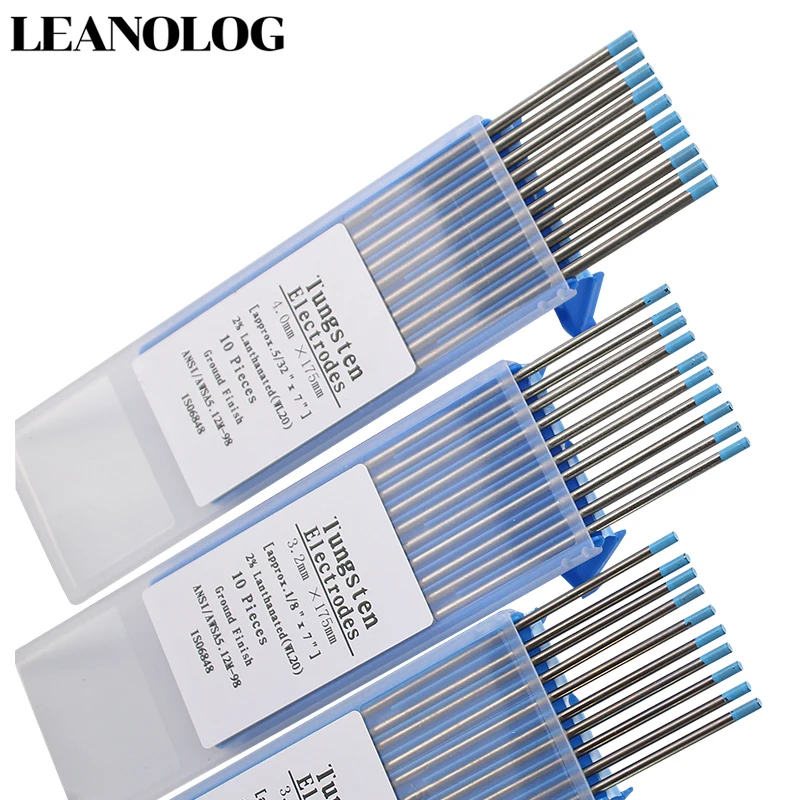 Tungsten Electrode 10pcs Blue head 175mm TIG Tungsten Needle/Tungsten Rod/Solder Pin tungsten electrodes