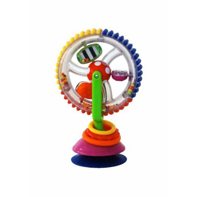 Newborns 0 12 Months Baby Rattle Toys Tricolor Multi touch Rotating Ferris Wheel Suckers Toy Creative