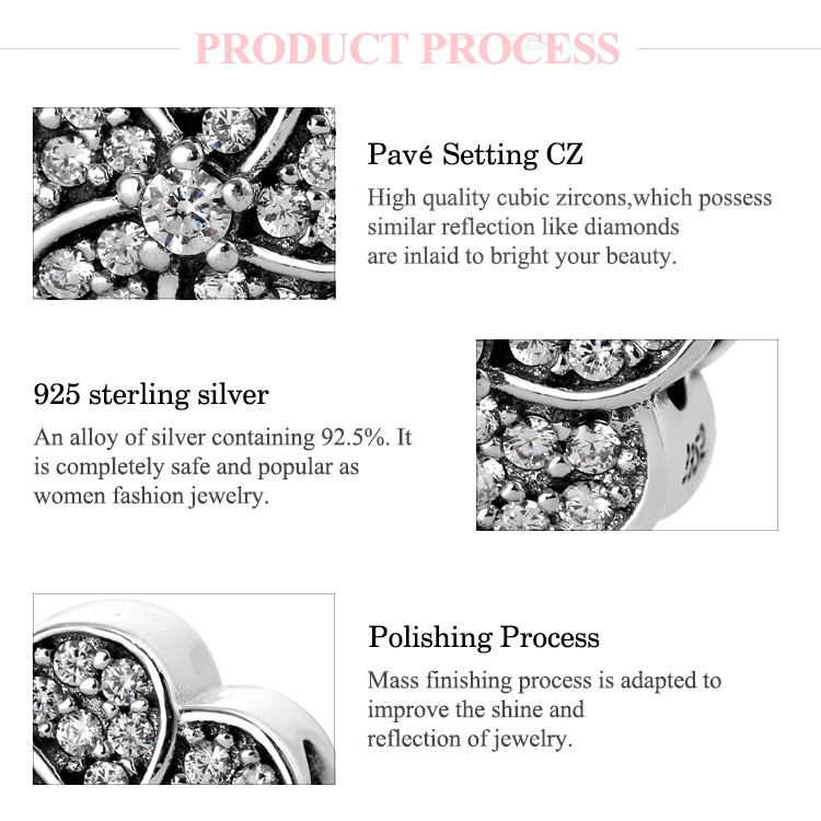 Новые 925 пробы серебряные бусины с цирконием Женские аксессуары подходят к оригинальному браслету Pandora Изготовление ювелирных изделий
