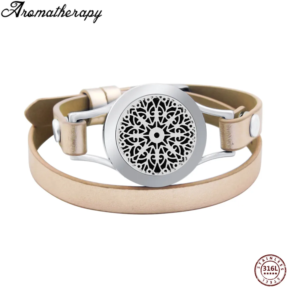 AS-002 aromatherapy leather bracelets (14)