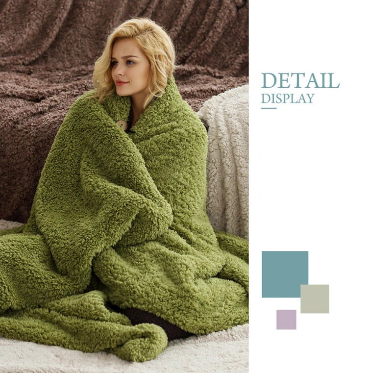 150x210 см универсальное бархатное одеяло из овечьей шерсти для кровати, длинное плюшевое однотонное одеяло, теплое гобеленовое одеяло для сна, для домашнего использования, для взрослых