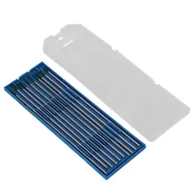 10 шт. 2,4x150 мм Серебряный и зеленый конец WP Тип TIG сварки чистый вольфрамовый электрод чехол