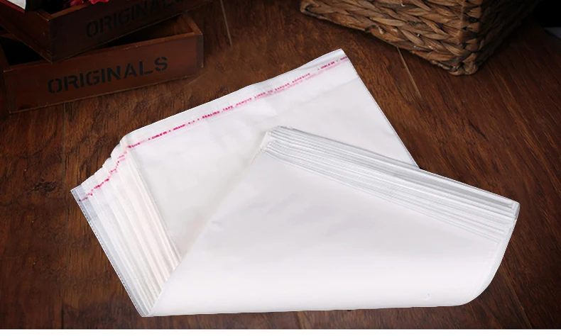 0,07 мм белый po целлофановый самоклеящийся пластиковый пакет для упаковки одежды Подарочный комплект одежды для выпечки матовый мешочек для хранения