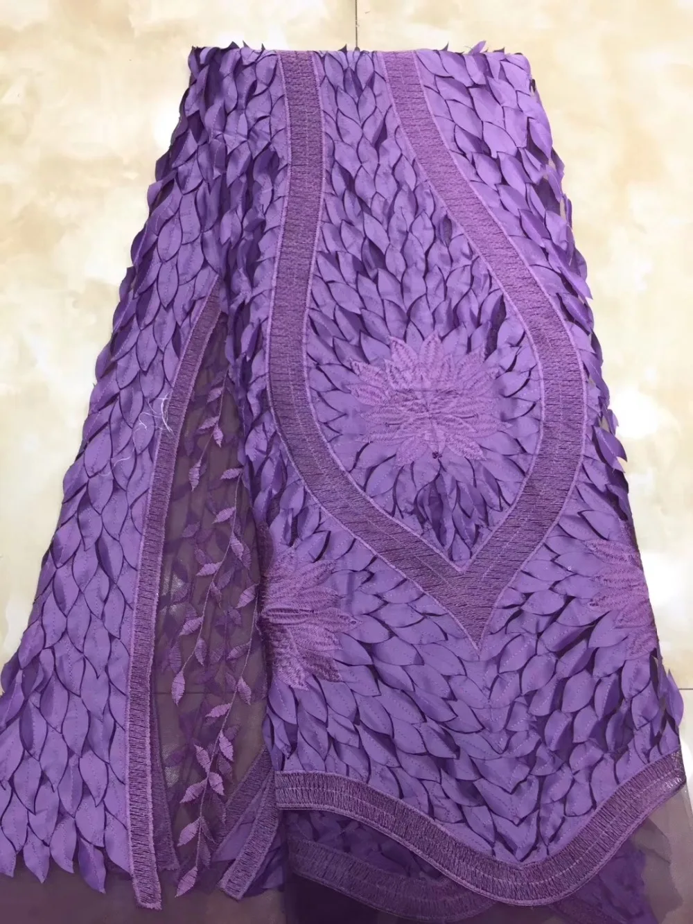 

3D flowers design newcoming african net tulle lace fabric 5yards free shipping elegant style for wedding dress dpoc055